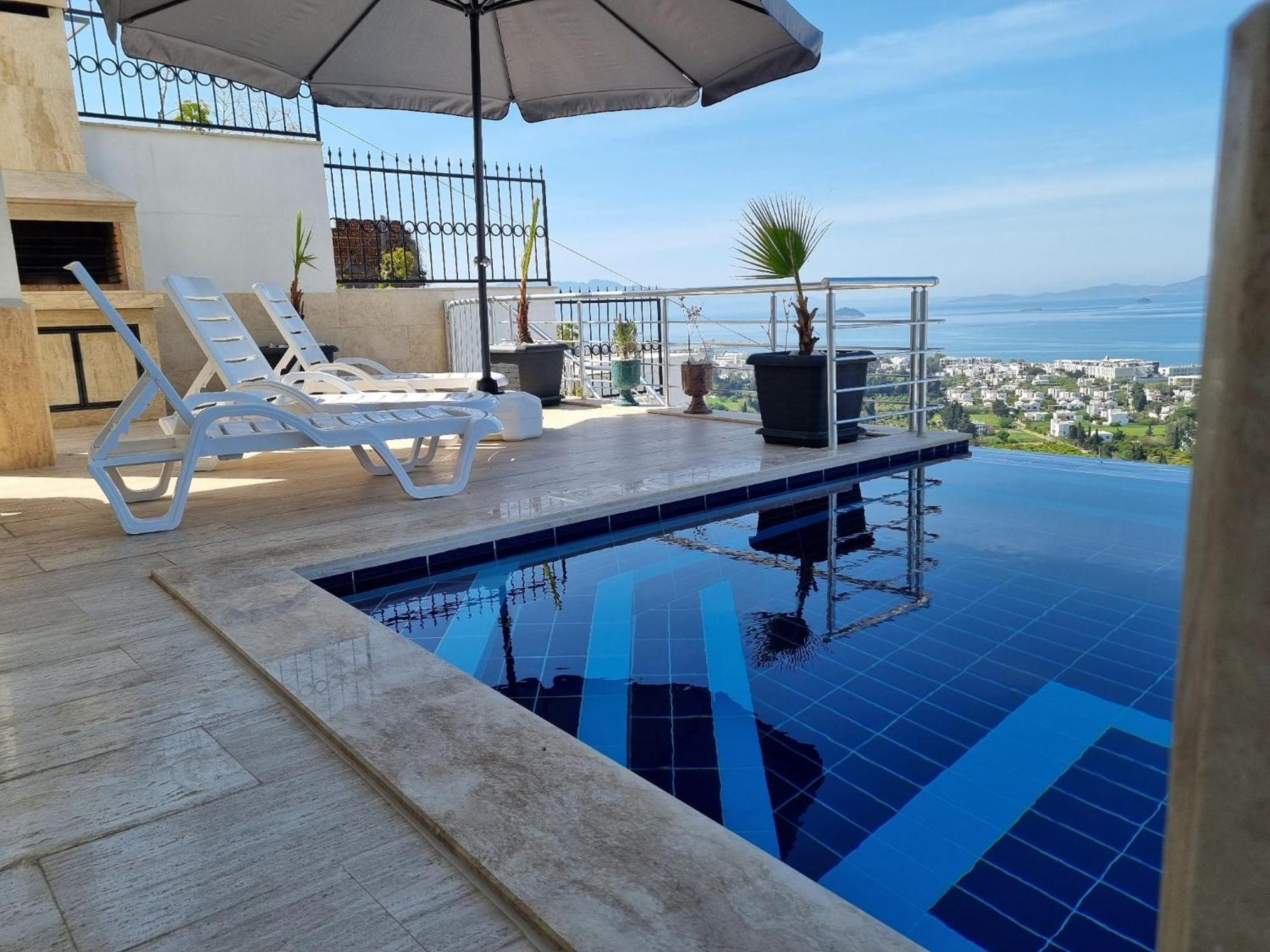 Bodrum Eason Villa & House 350M2 Full Sea View With Private Infinity Pool エクステリア 写真