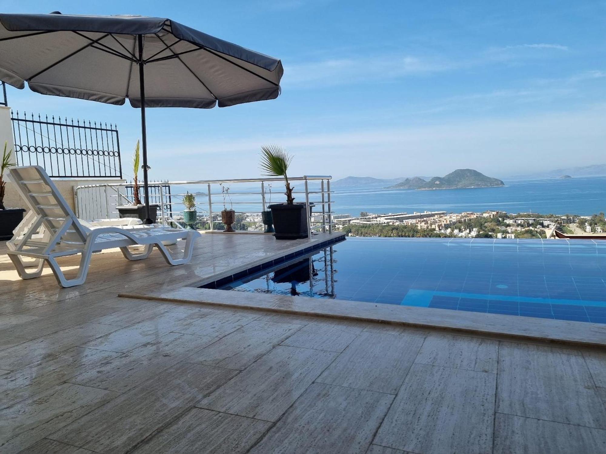 Bodrum Eason Villa & House 350M2 Full Sea View With Private Infinity Pool エクステリア 写真