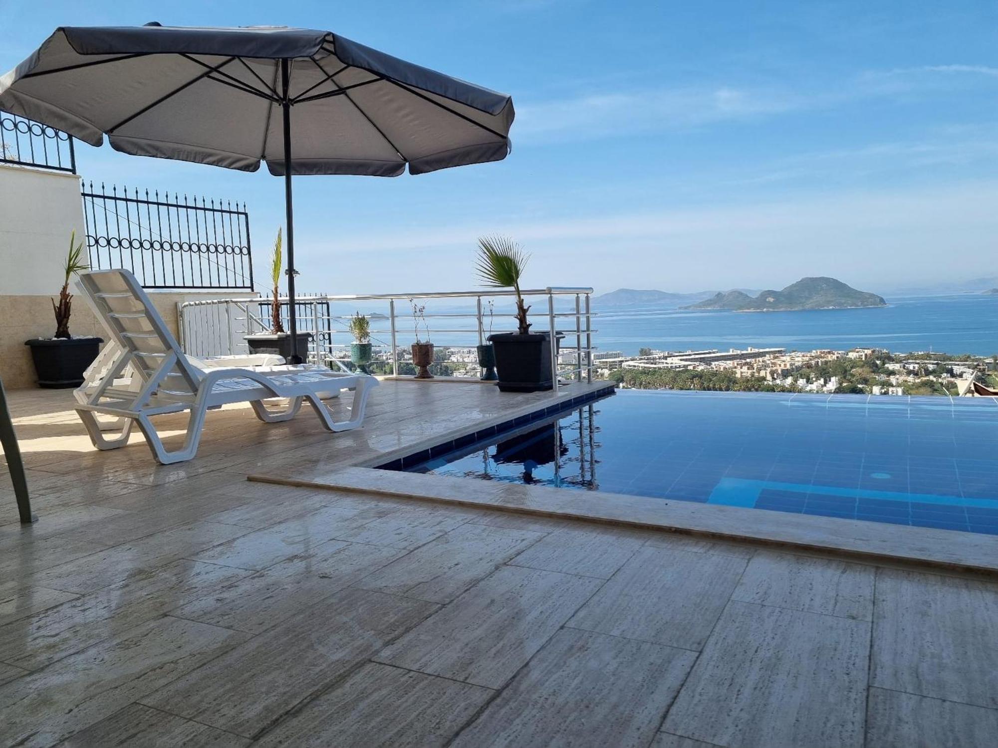 Bodrum Eason Villa & House 350M2 Full Sea View With Private Infinity Pool エクステリア 写真